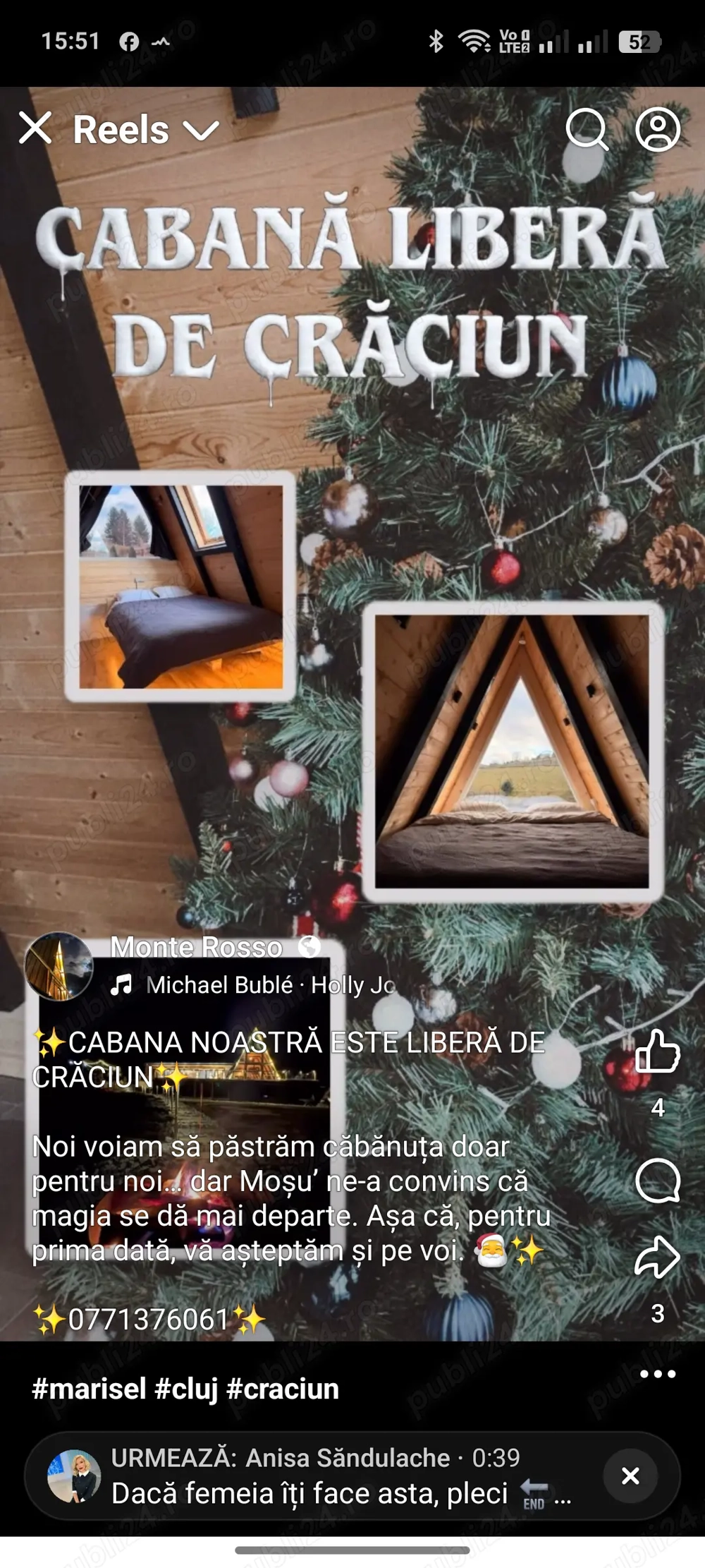 Cabana disponibilă craciun