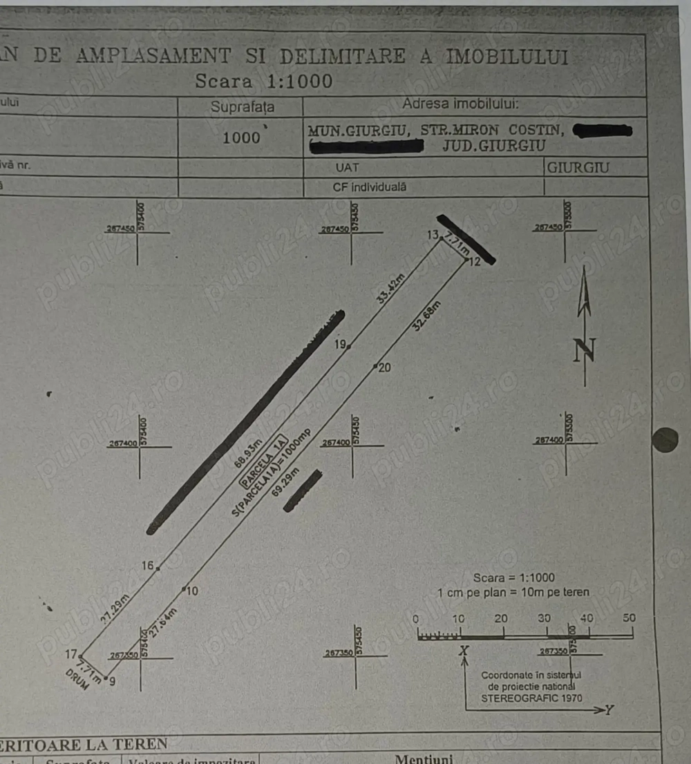 Teren intravilan arabil Giurgiu