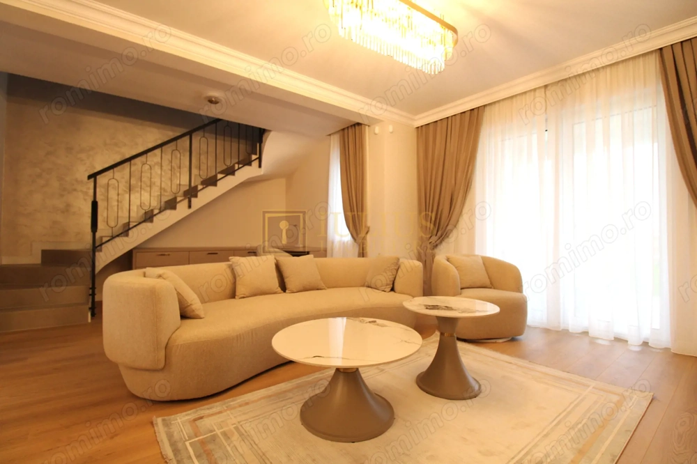Duplex nou, ultrafinisat, mobilat complet – zona M.City Mall, Moșnița Nouă