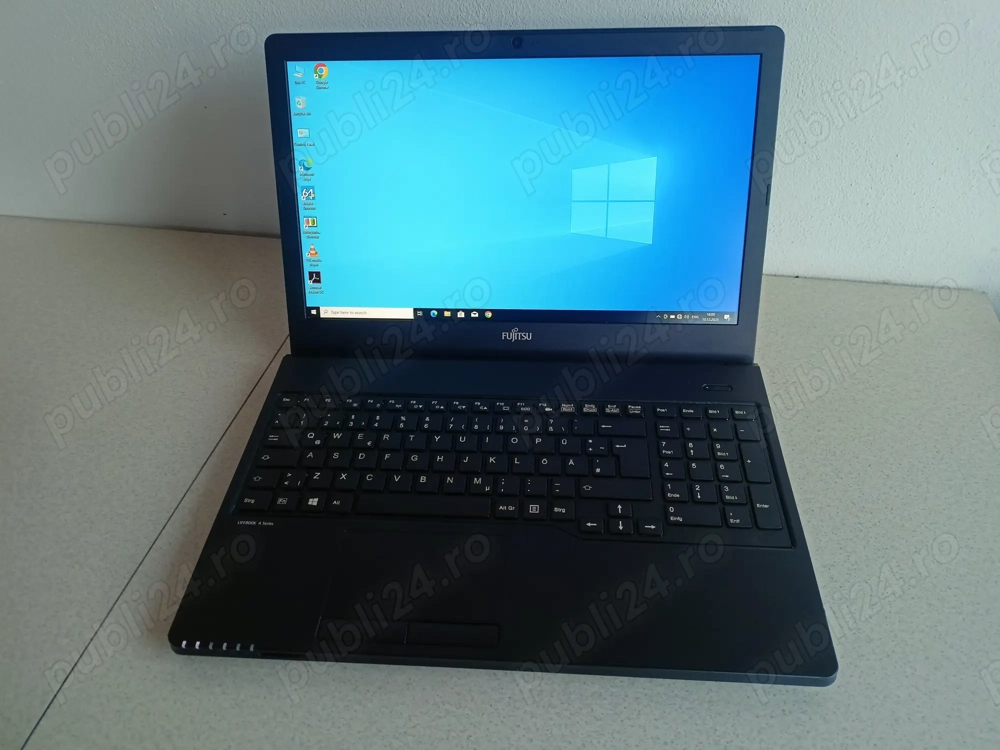 Laptop fujitsu A557 Display 15,6 FHD cu IPS Procesor I5-7200u ram 10 ddr4 SSD 256 Autonomie 3 ore