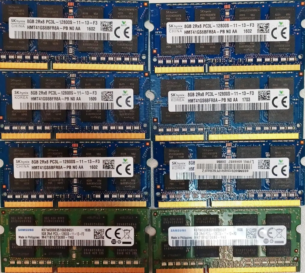 Memorii laptop 8GB PC3 Hynix Samsung