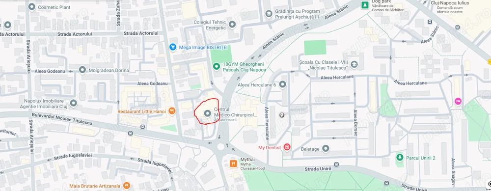 Apartament 2 camere decomandate   60,05 mp   Str. Nicolae Pascaly