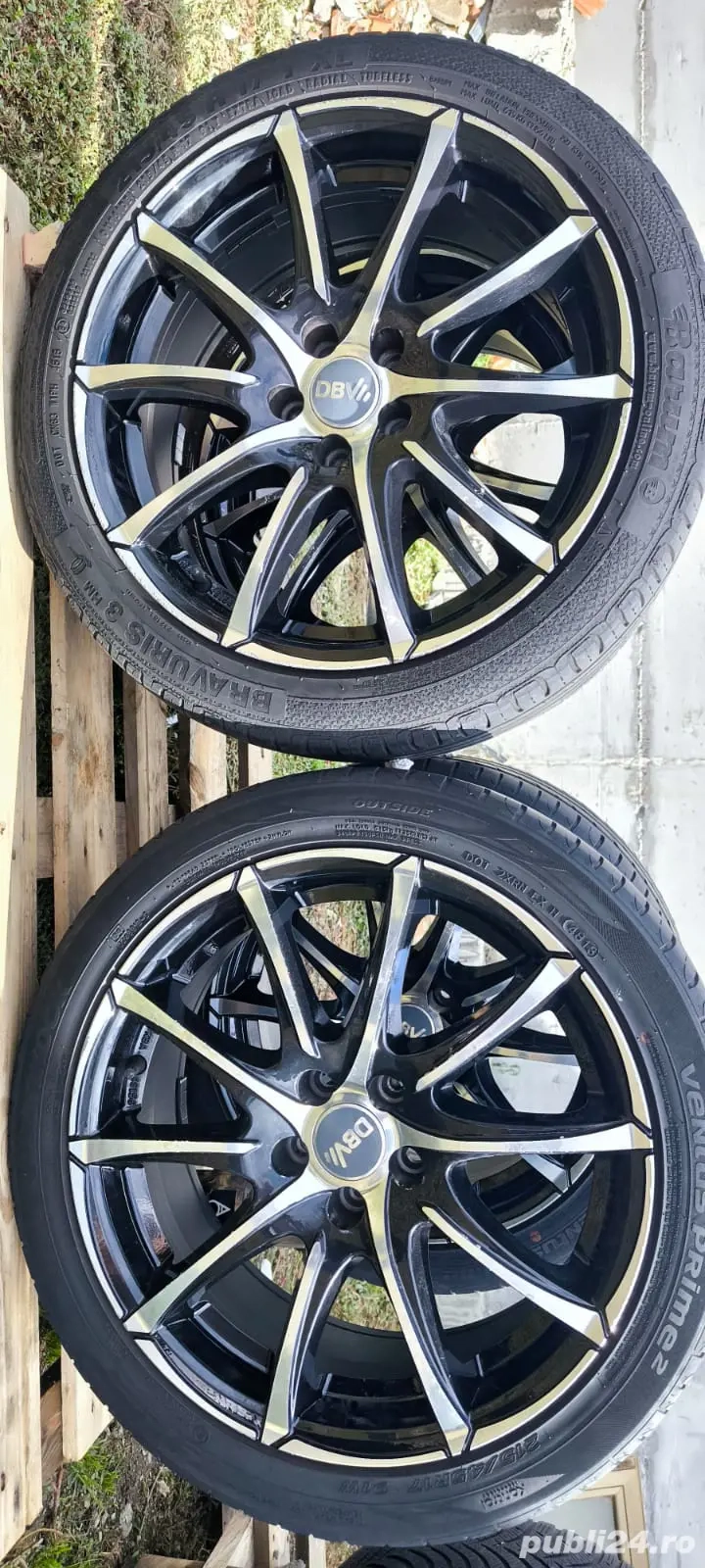 Vând set de 4 roți pe 17 inch, compatibile cu VW Golf 4 / Golf 5, form