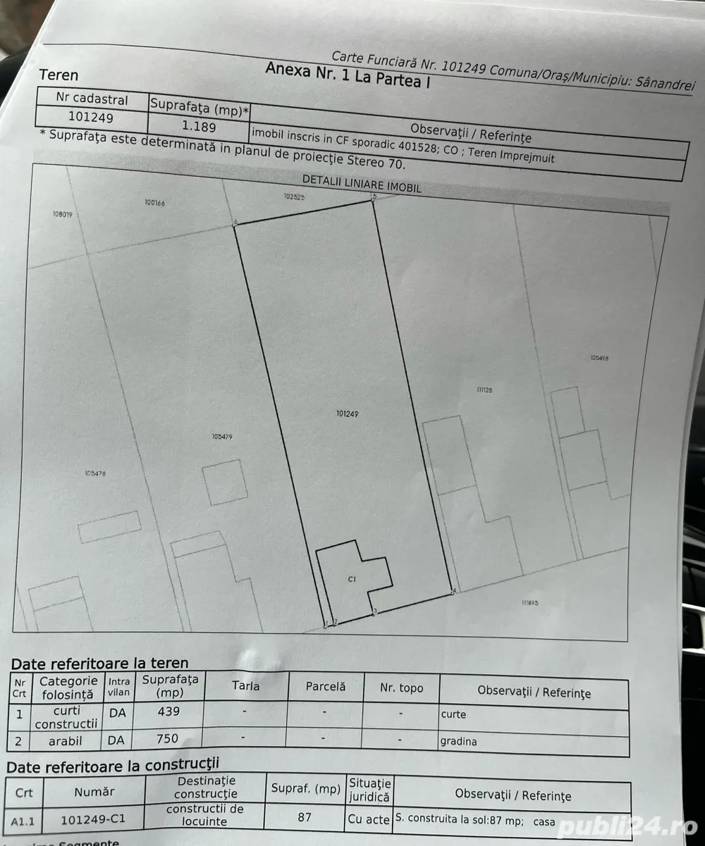 vand casa cu teren in Carani