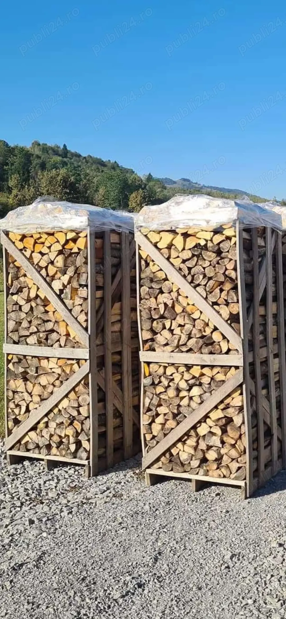 Lemne fag carpen paletizate 0.80 0.80 2m