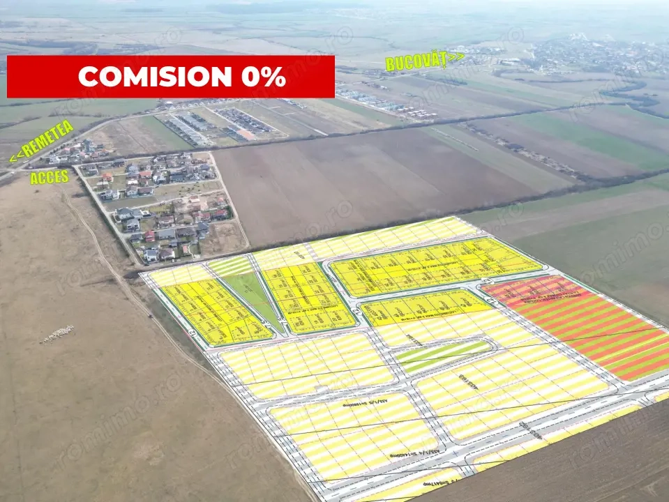 Oferta - Comision 0% Parcela teren de 540 mp cu utilitati 