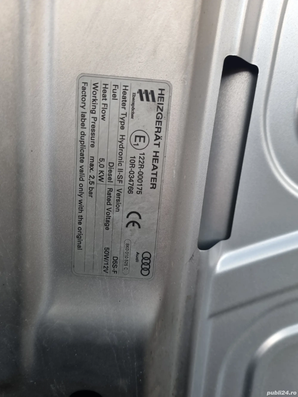 Capota fata Audi A4 B9  2020 2021 2022 2023