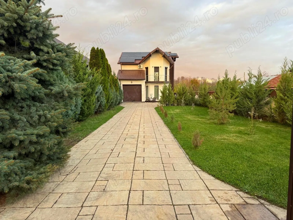 Casa ,Vila langa padure ,teren + livada 4500mp, JACUZZI, Panouri 10kw