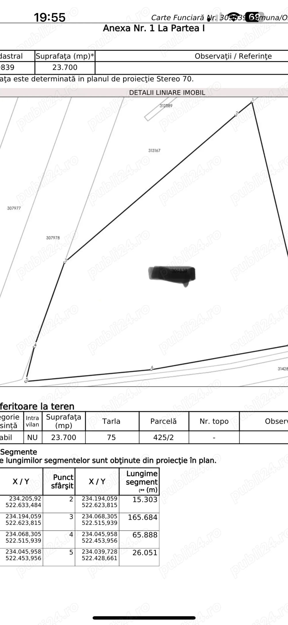 Teren extravilan de vânzare 