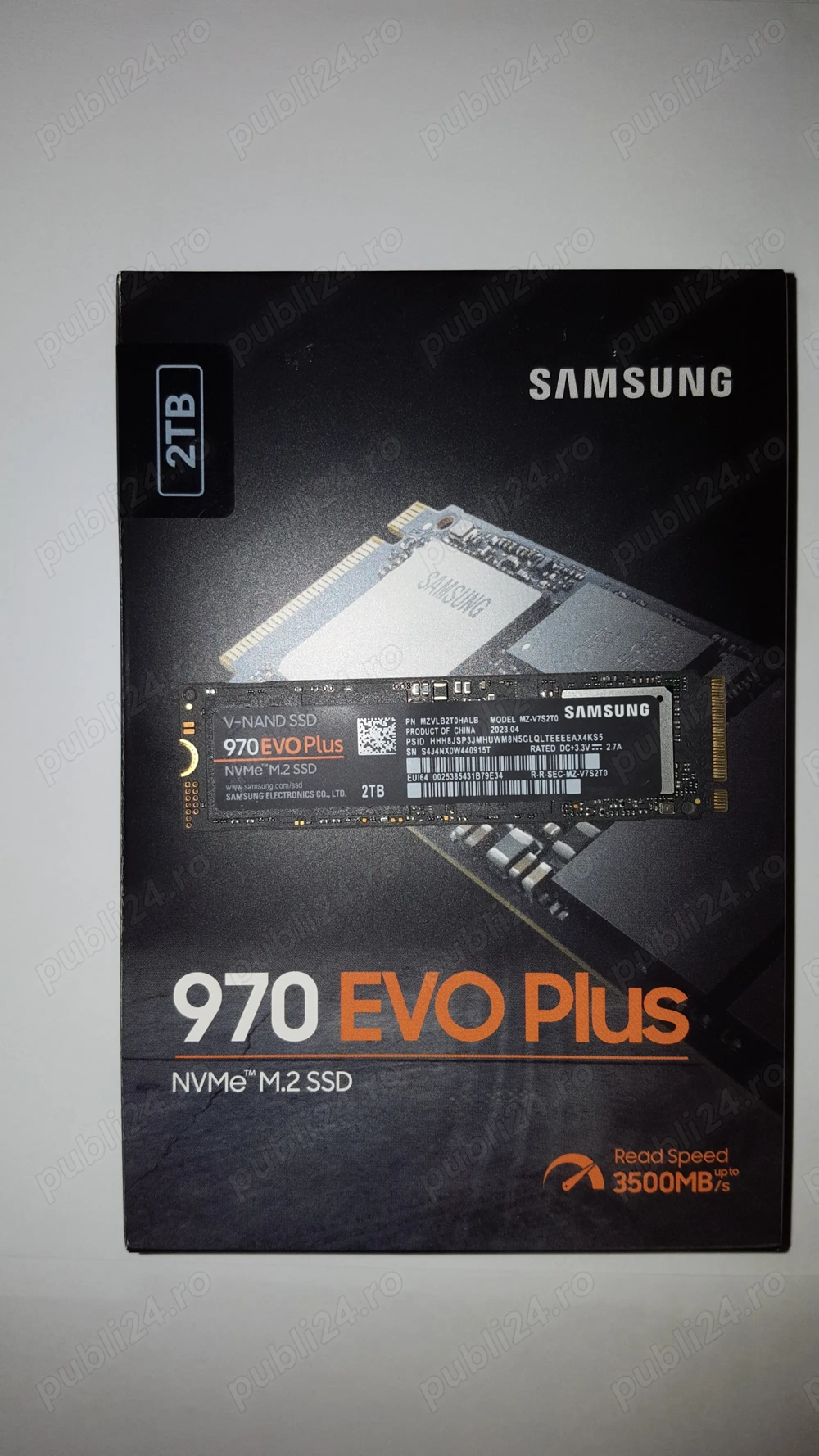 SSD Samsung 970 Evo Plus 2TB NVME PCI Express M.2 TLC Garantie Vexio