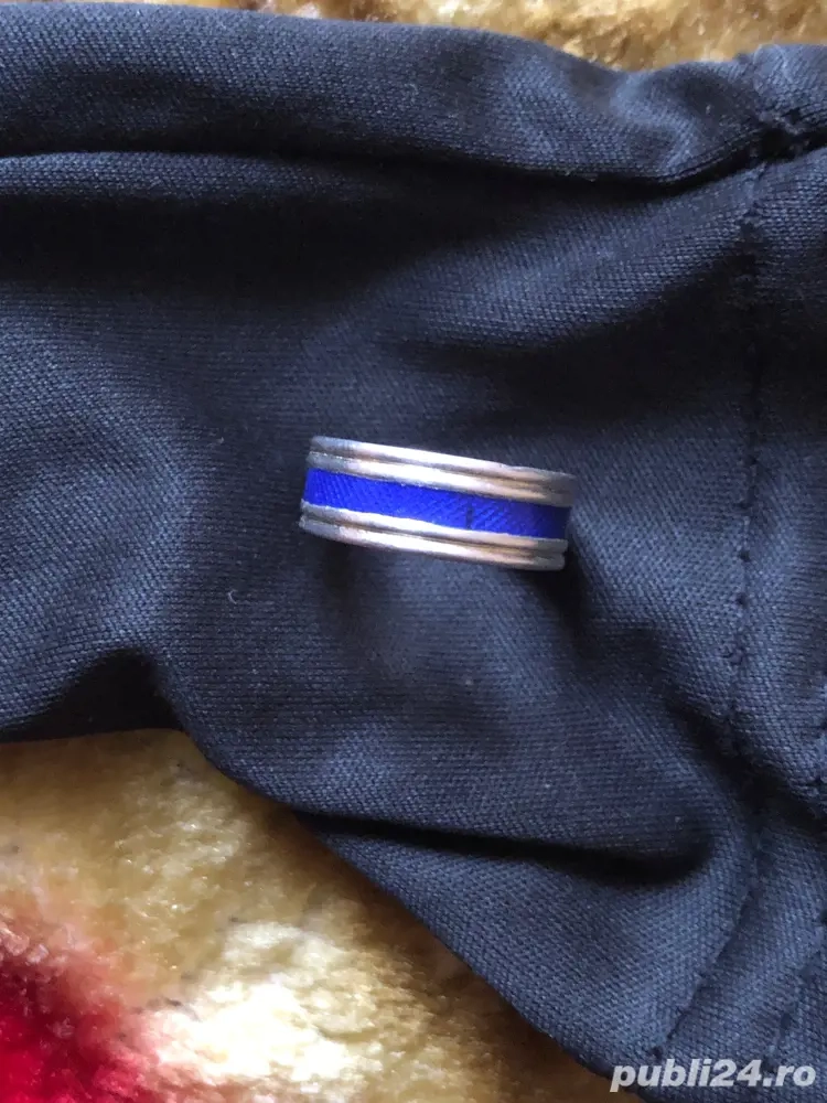 inel de argint 925 cu email cobalt