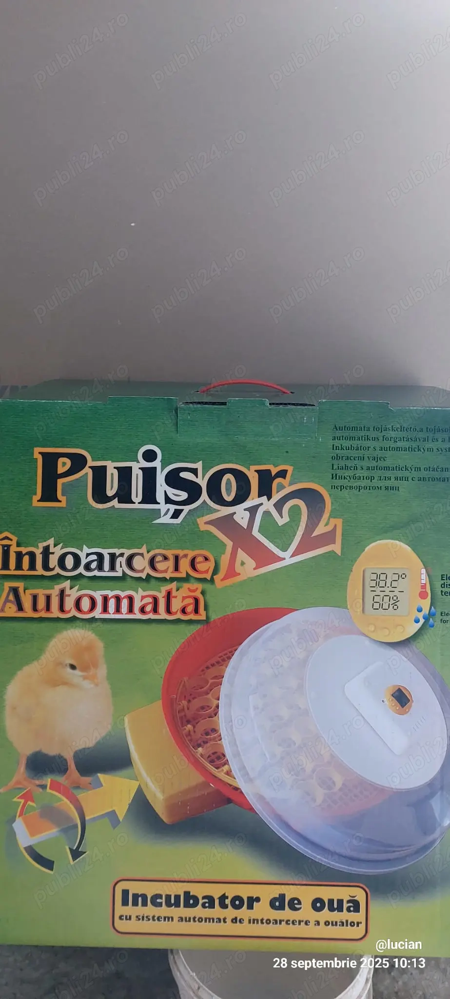 Incubator puisor automat