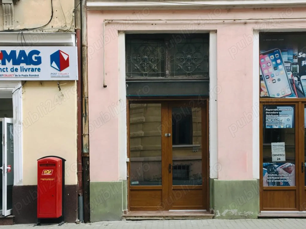 Spațiu comercial stradal, ultracentral - încălzire cu centrală pe gaz