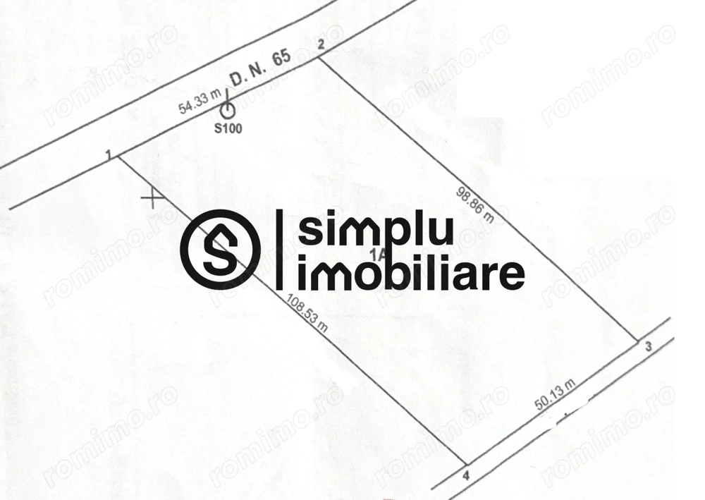Teren Intravilan intrare Bals langa Lukoil