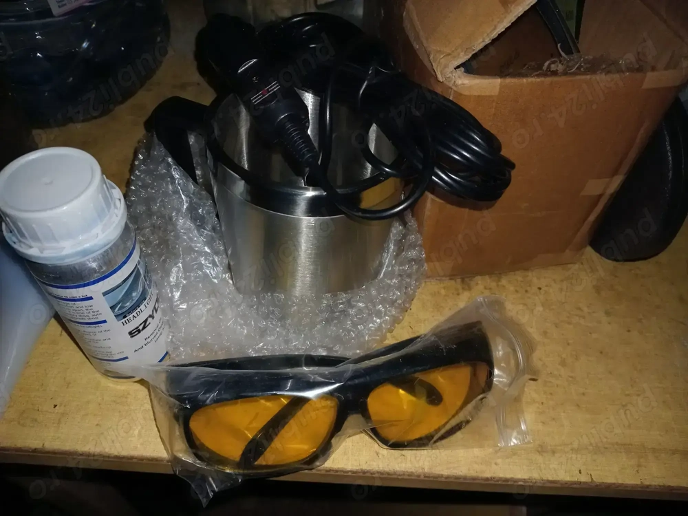 Set polisat nou faruri  cu fir tip bricheta 12 V