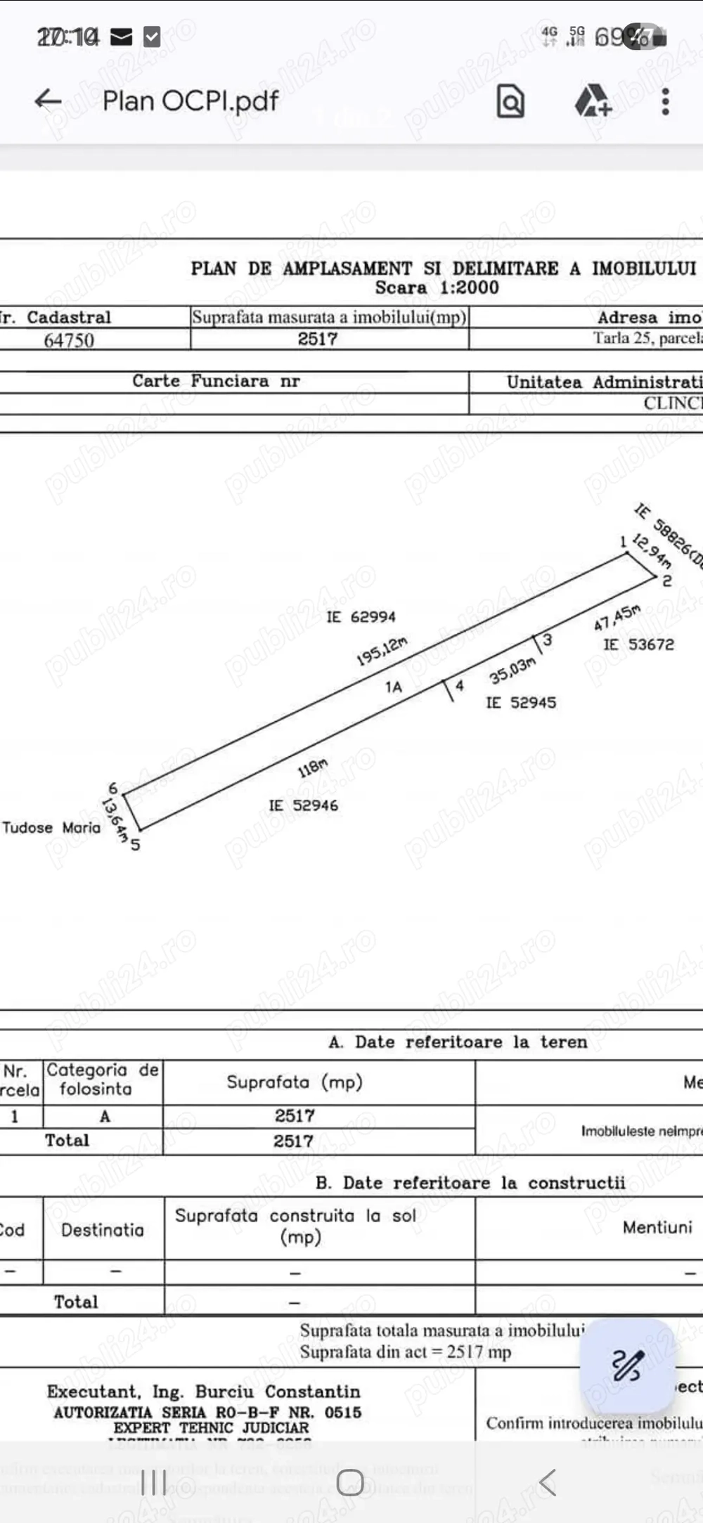 Teren de vânzare in Clinceni