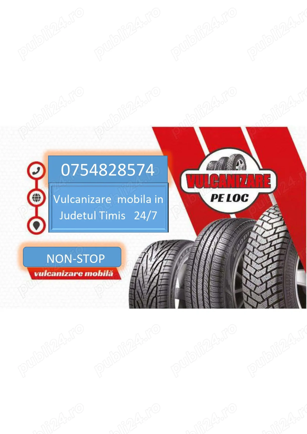 Vulcanizare mobila Timisoara