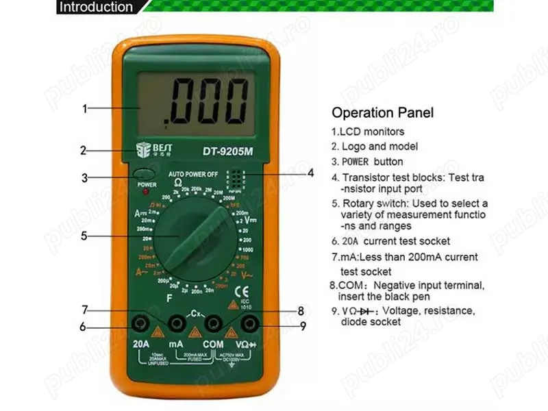Multimetru BST-9205M