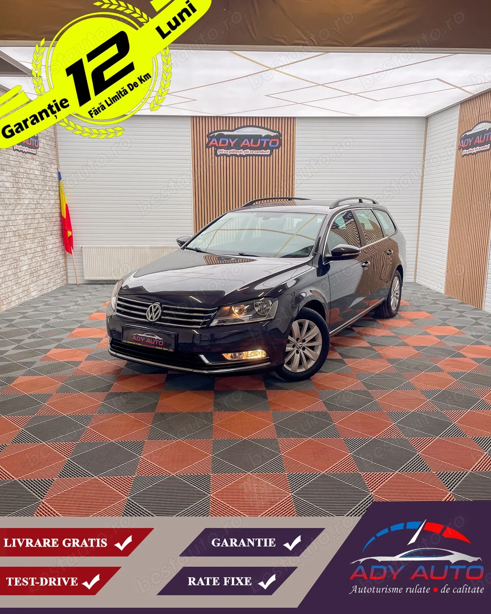 VW Passat b7, Garanie 12 luni, Buy-back, Rate fixe