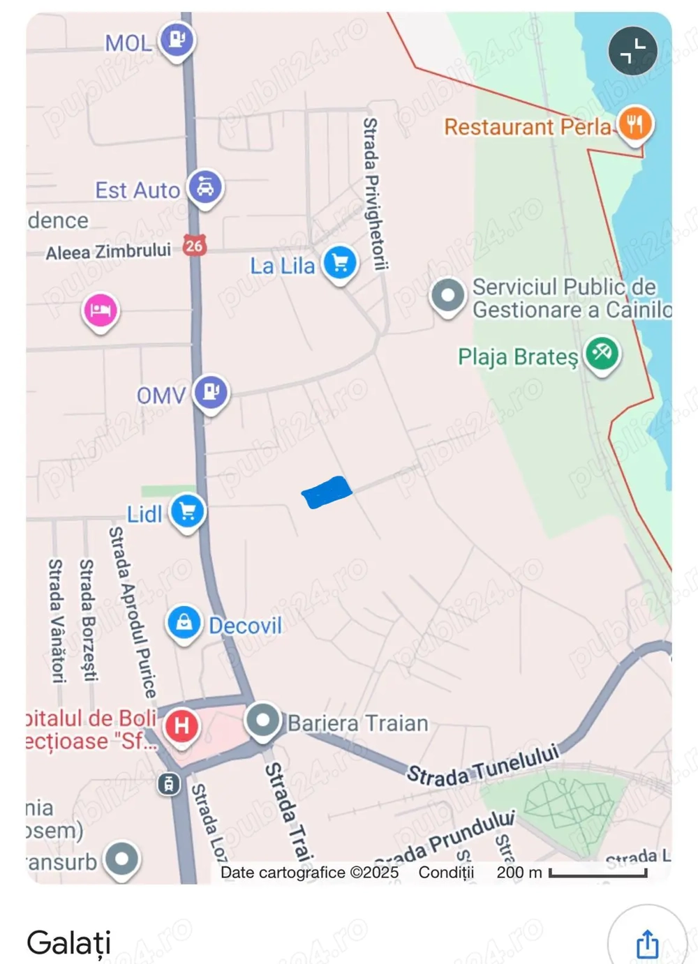    48.500 euro, NEGOCIABIL, 1.100 mp, teren intravilan, Bariera Traian