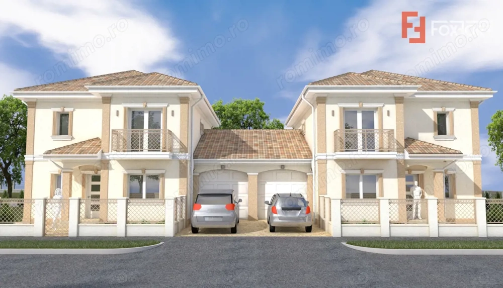 Duplex 5 camere 132 mp utili, despartit prin garaj Mosnita Noua