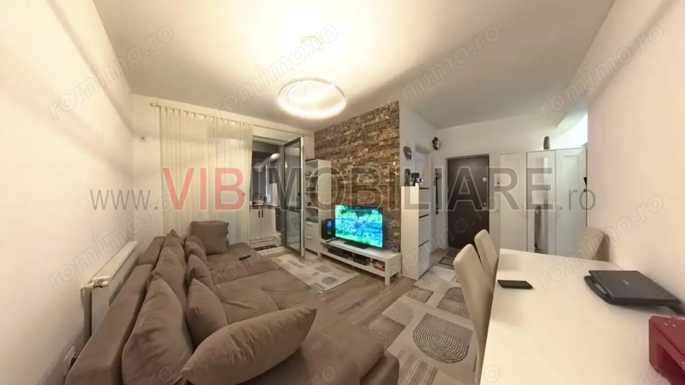 2 camere transformat în 3 -mobilat/utilat complet- Chiajna