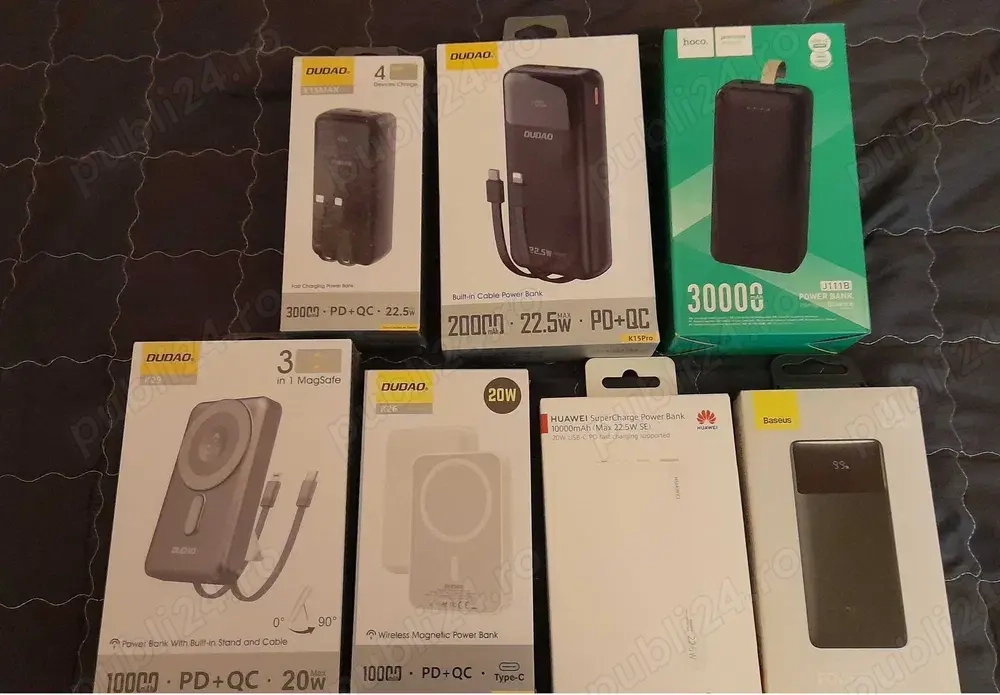 Baterie externa 1 mA powerbank fast charge cu display , noi sigilate