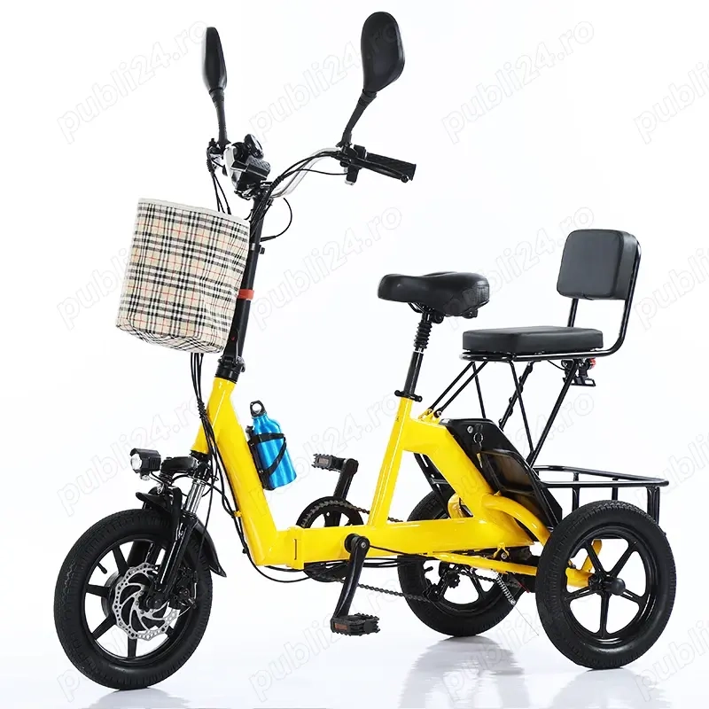 tricicleta electrica adulti pliabila 14'' 48V 350W 10,4Ah