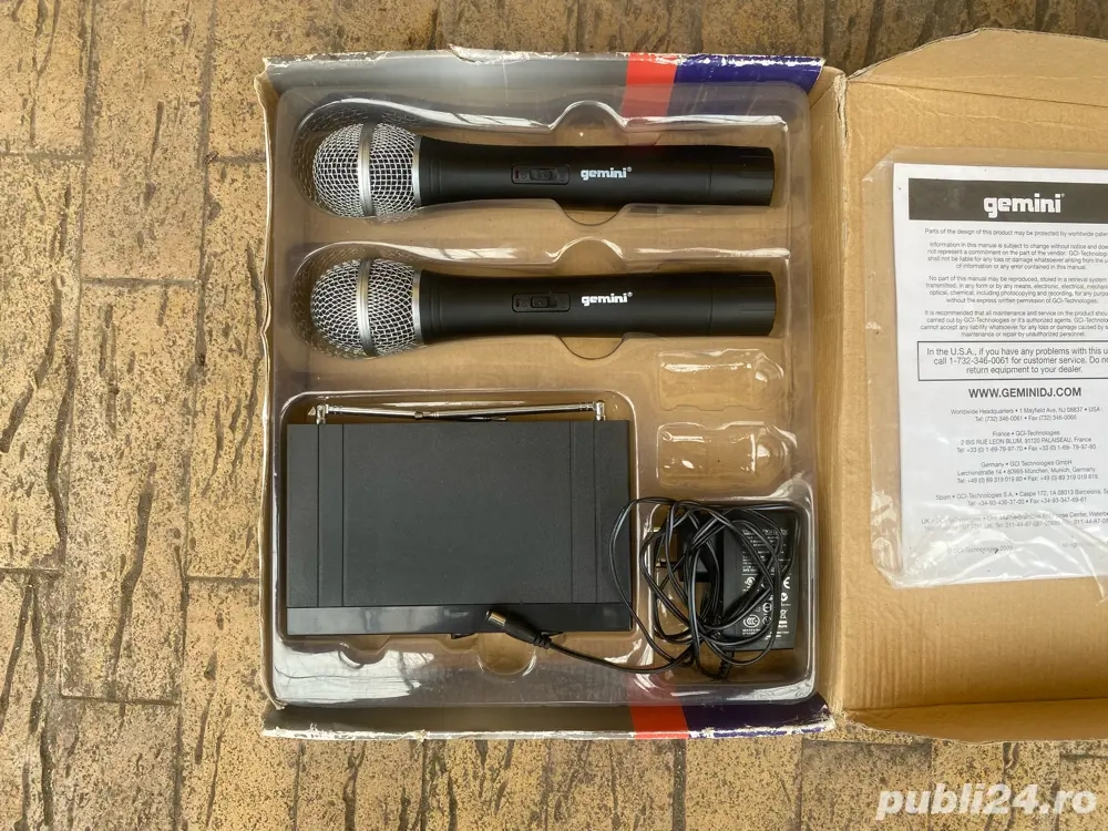 set microfoane wireless Gemini