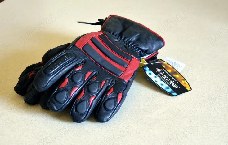 Manusi SCHI, PLACA, SNOWMOBILE spoorturi iarna,piele naturala