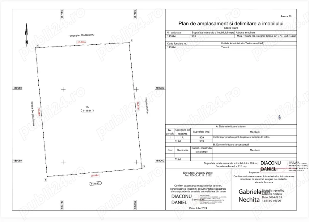 Teren intravilan Satu Nou Tecuci