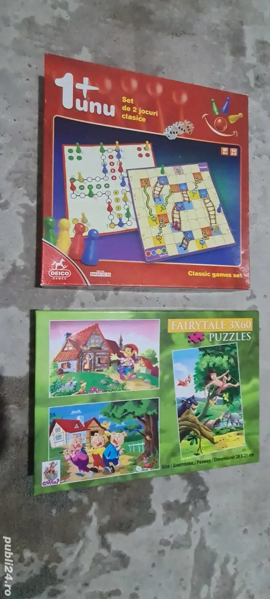 Jocuri : puzzle 3 in 1 si joc 2  in 1