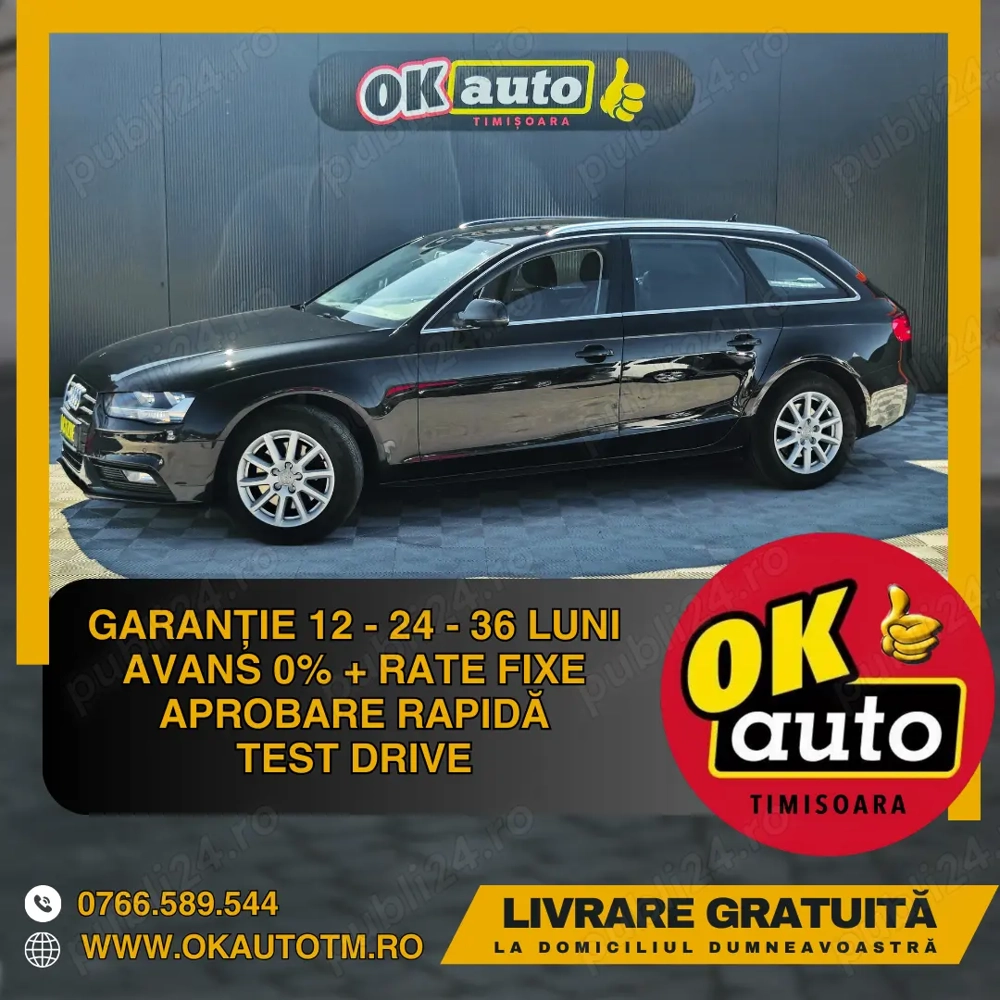 AUDI A4 - cutie automata   2.0 DIESEL   170 C.P.   2013   EURO 5
