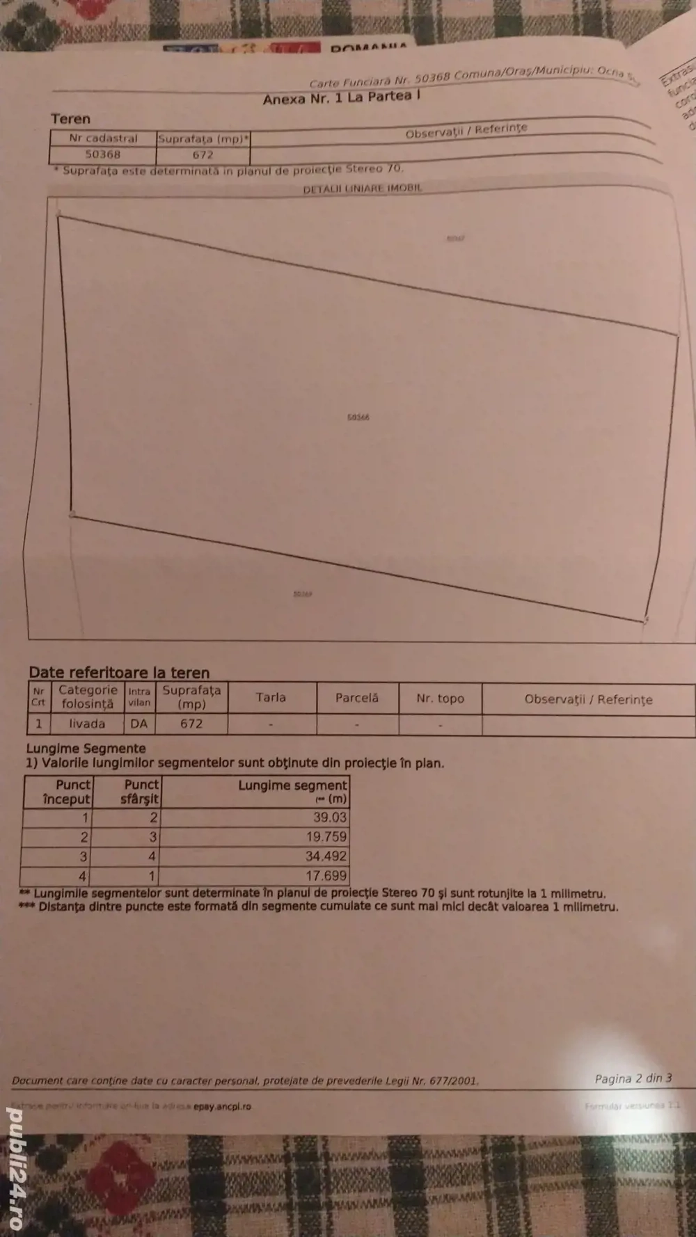 vand teren intravilan 7 ari ocna sugatag