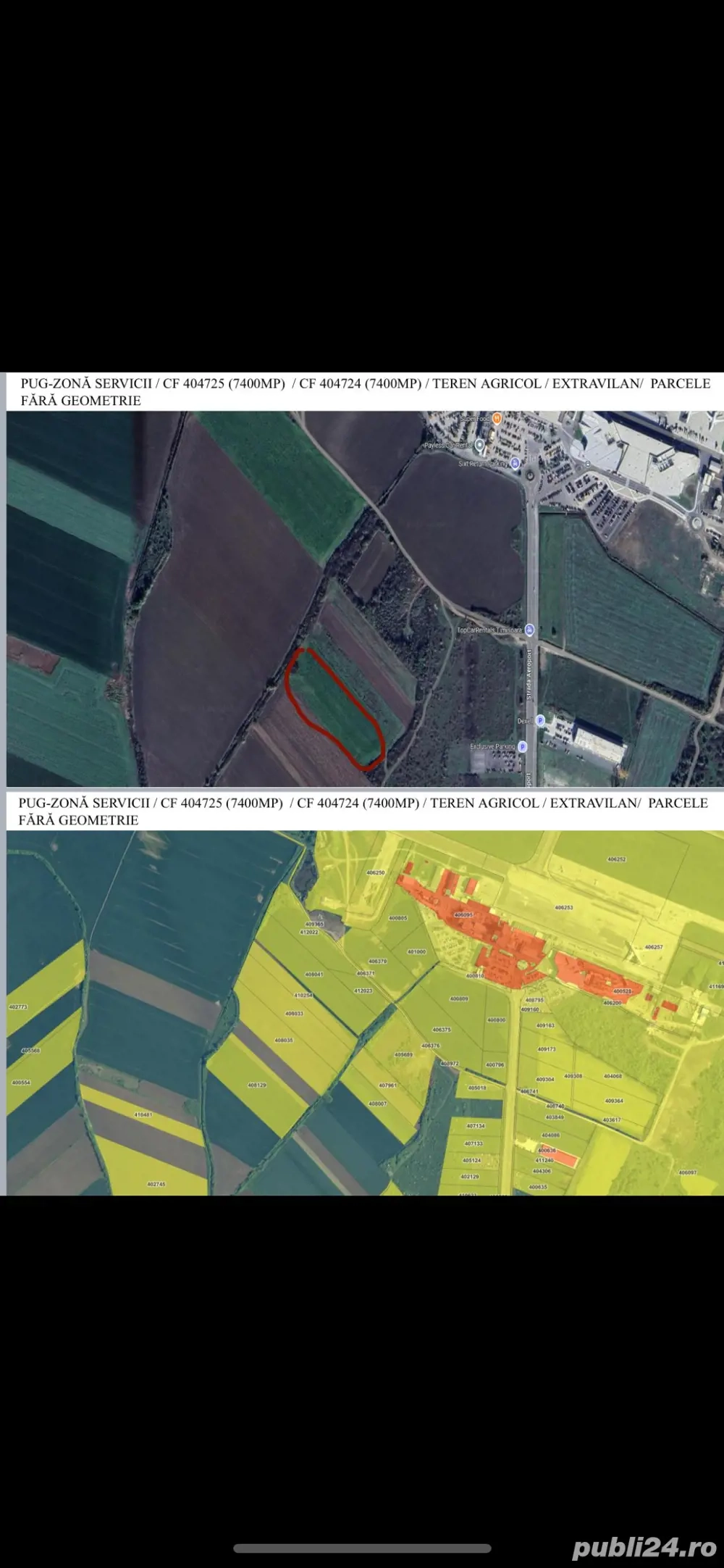 Teren extravilan Aeroport Ghiroda 12  mp negociabil