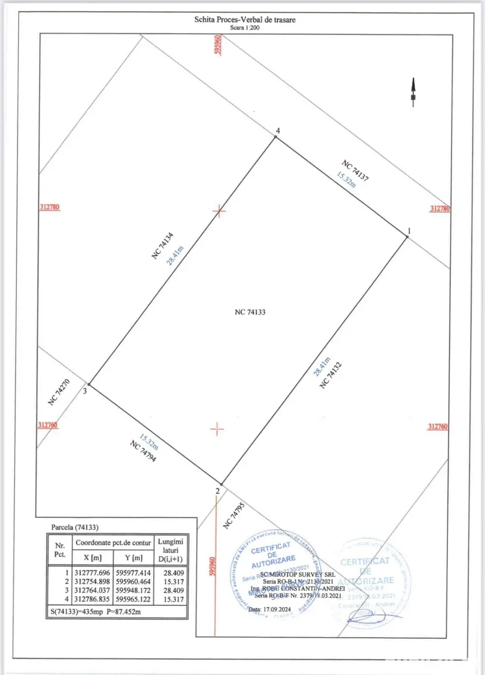 vand teren in comuna berceni