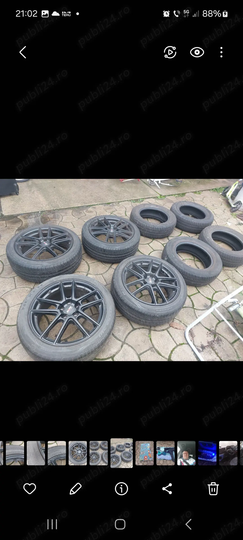 Jante din aliaj  pe 18 de pe mazda 5 Gep inpecabile de vară