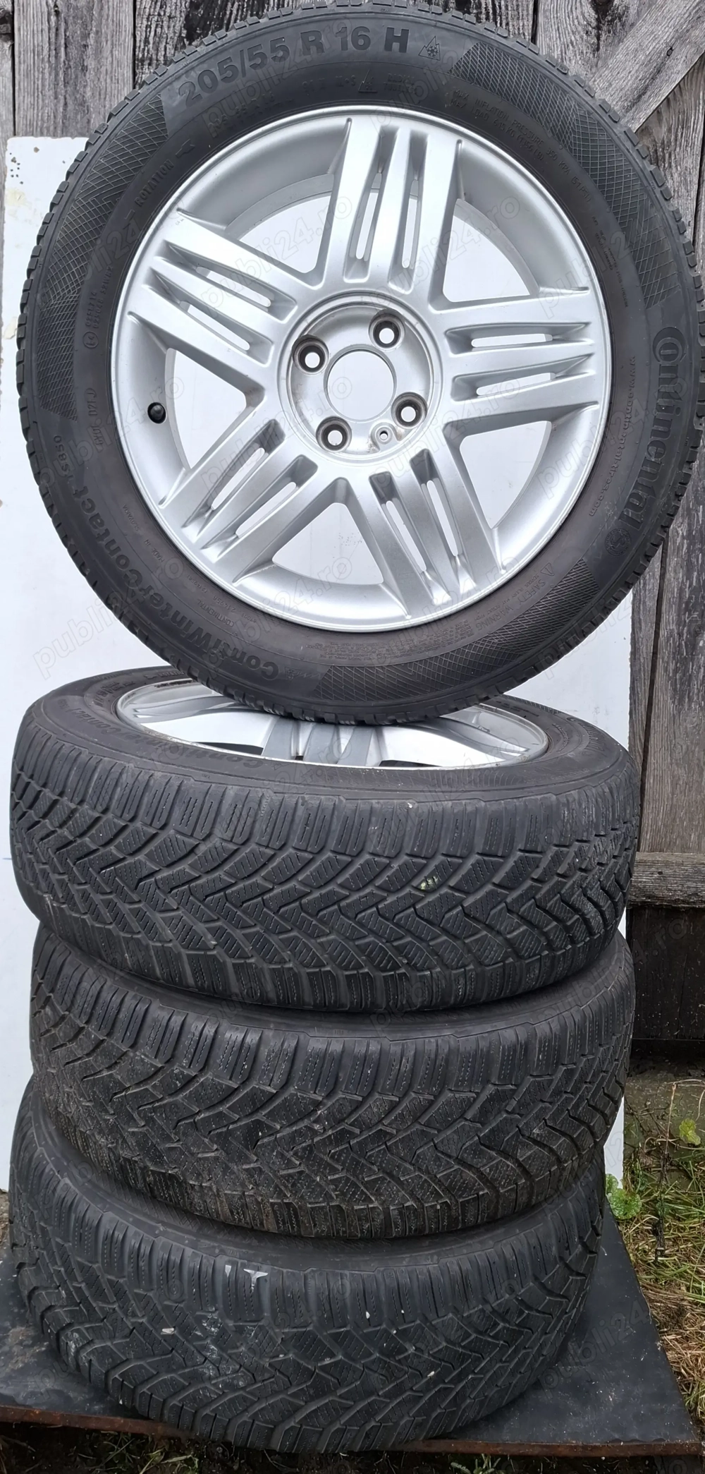 Set roti complete Renault jante aliaj originale