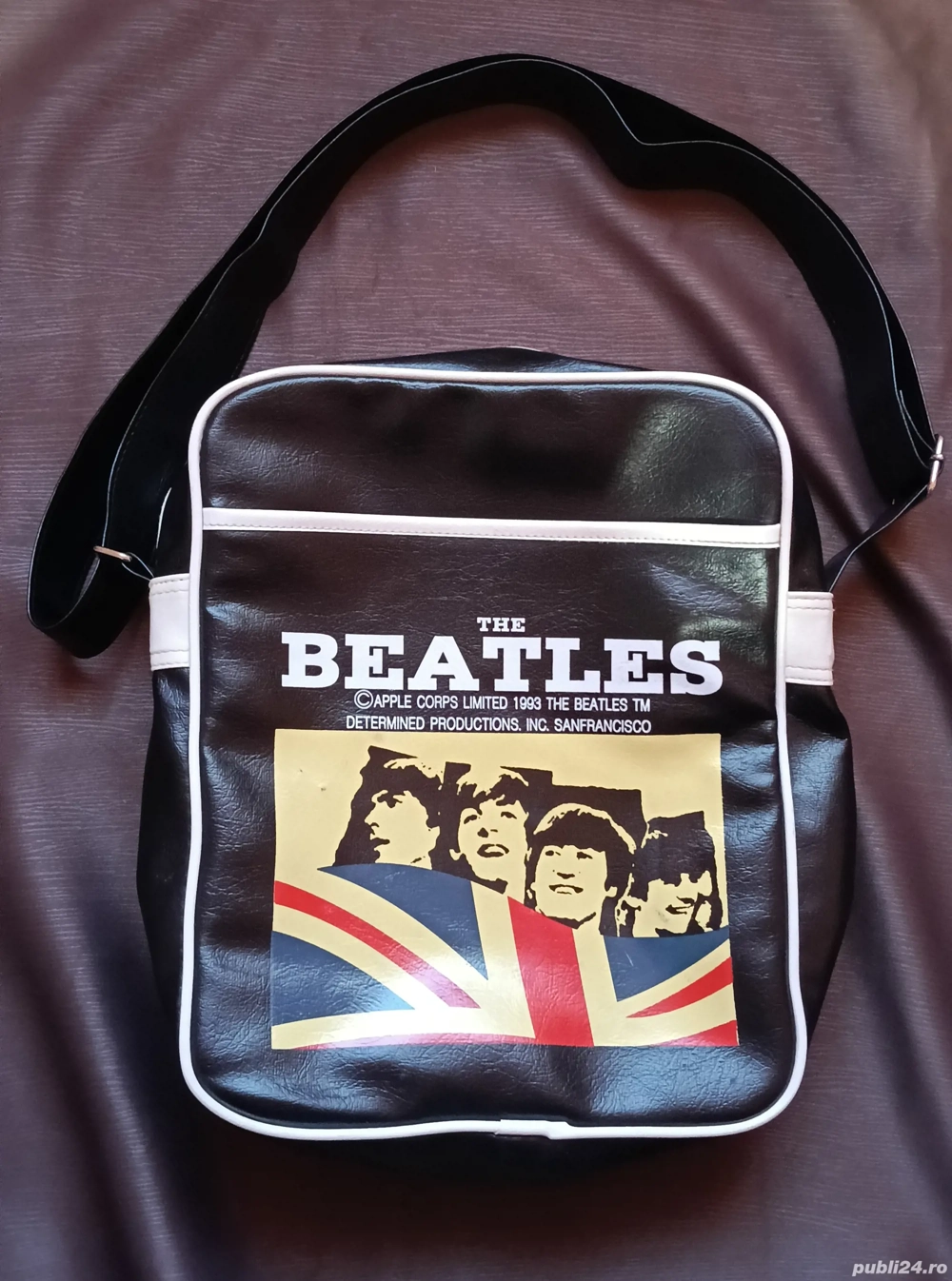 vînd geantă Beatles 
