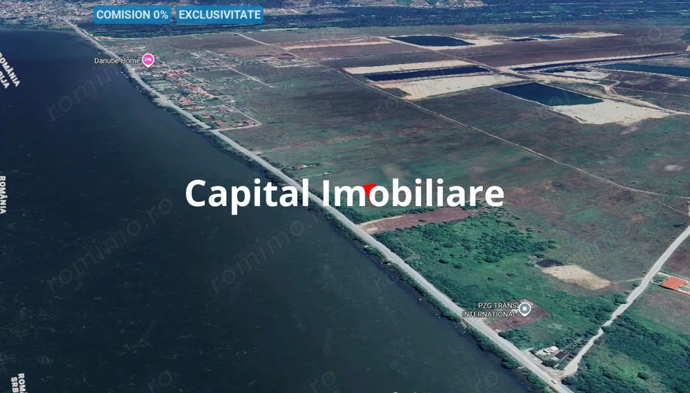 Teren 3000 mp dublu acces – vedere la Dunăre