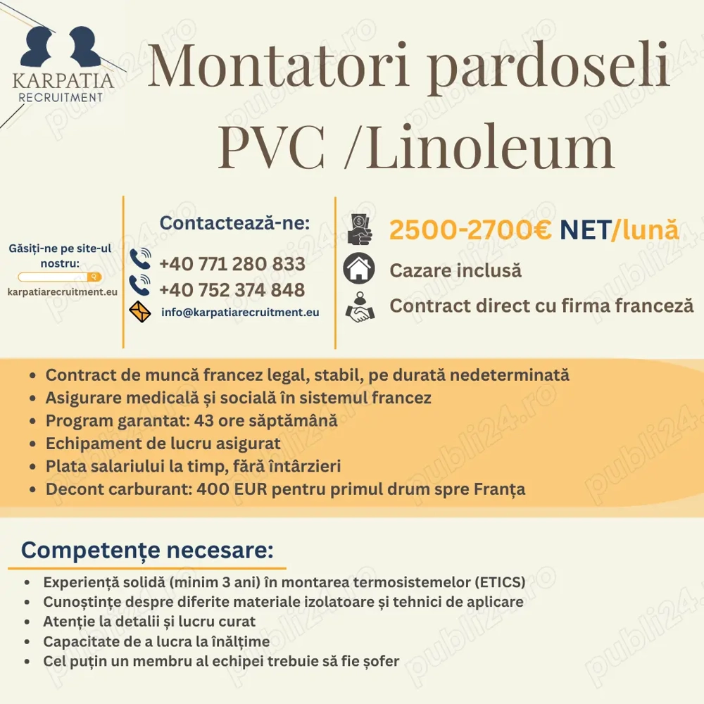 Montator linoleum   Franta