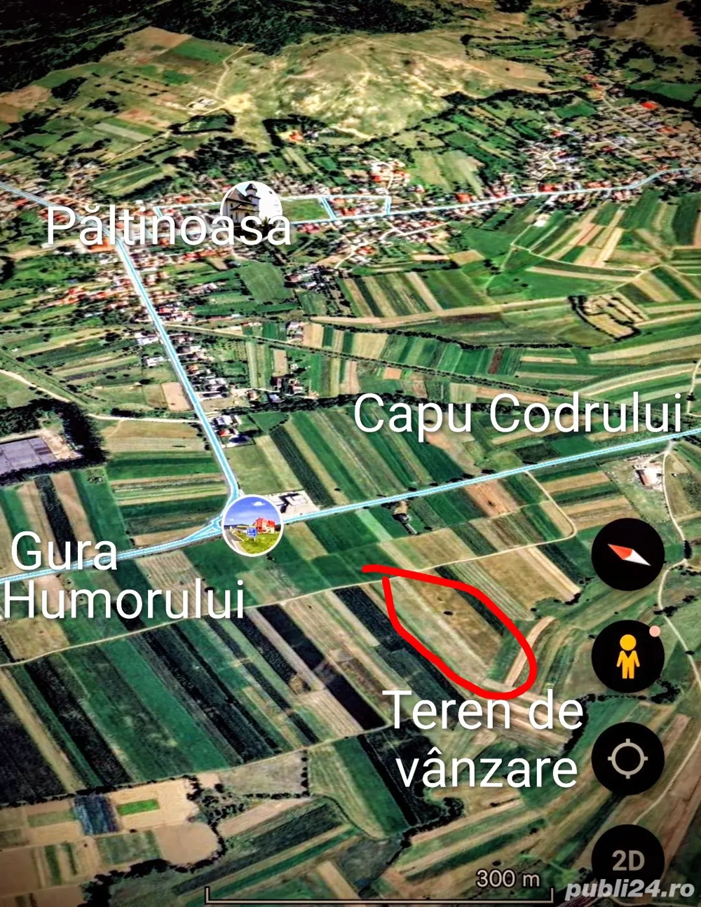 VÂND Teren Extravilan 7276 mp - Lângă Gura Humorului   