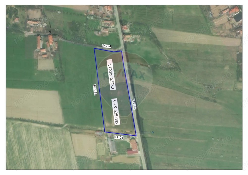 Teren intravilan industrial de vânzare - 9505 mp - Tileagd