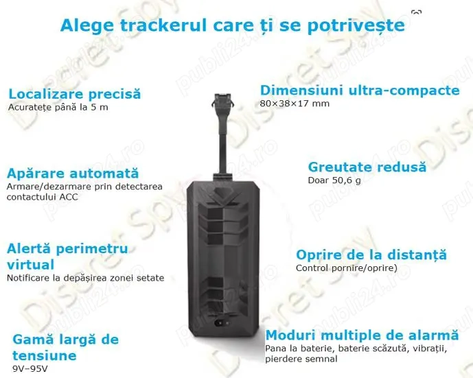 DETECTIVI PARTICULARI-Timisoara -Vindem-Inchirie-GPS Tracker Auto & Moto TKstar    WINNES TK806 4G