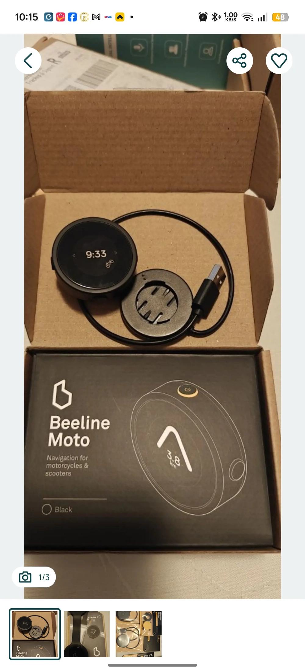 Beeline Navigatie moto / bicicleta