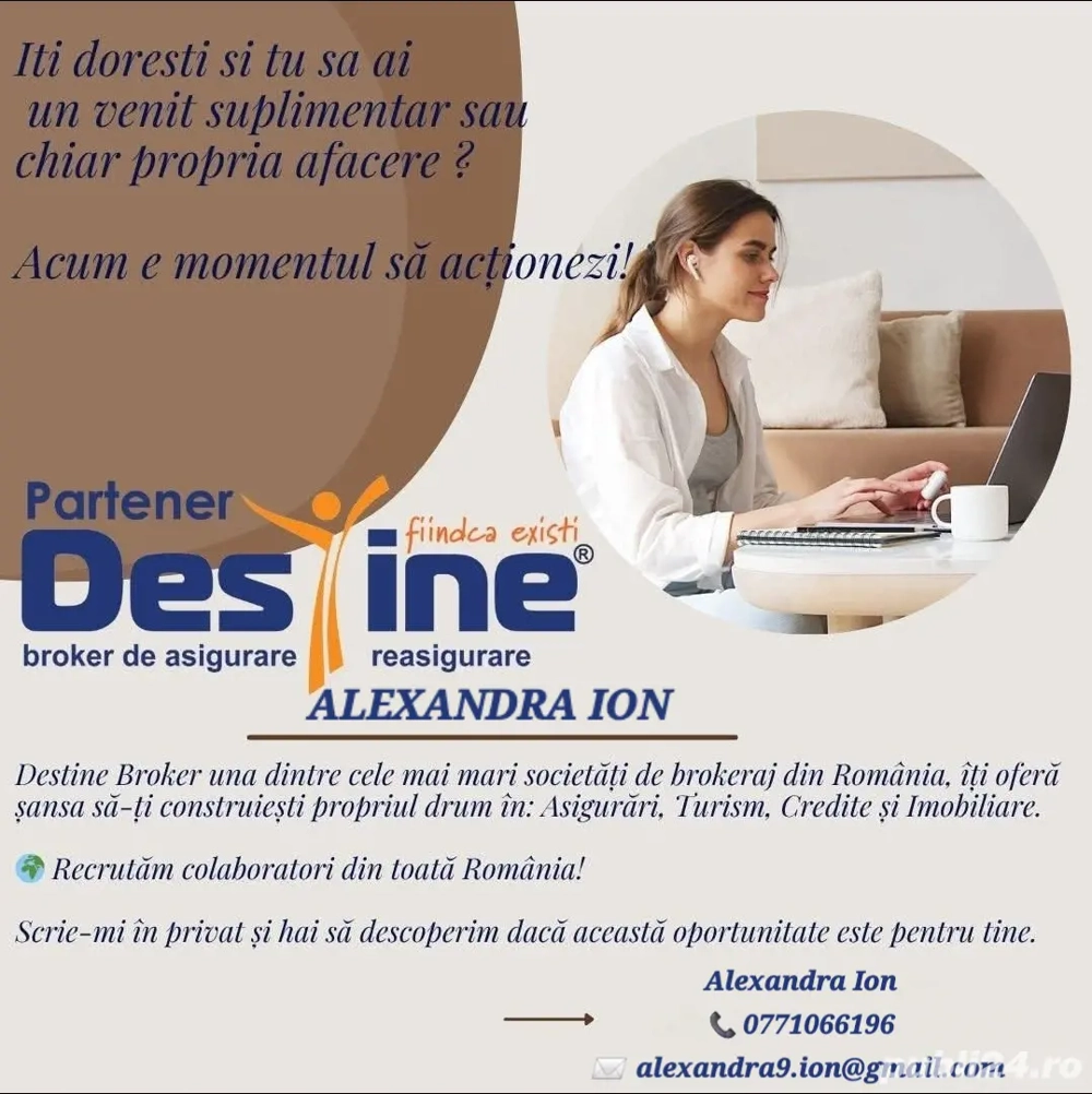 Job de acasa | Partener Destine | ASIGURARI