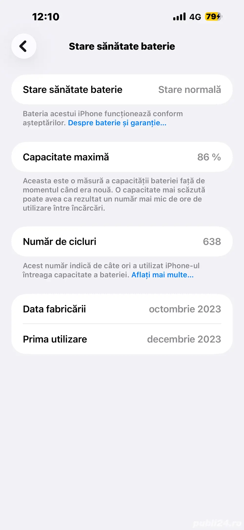Vând Iphone 15 plus 