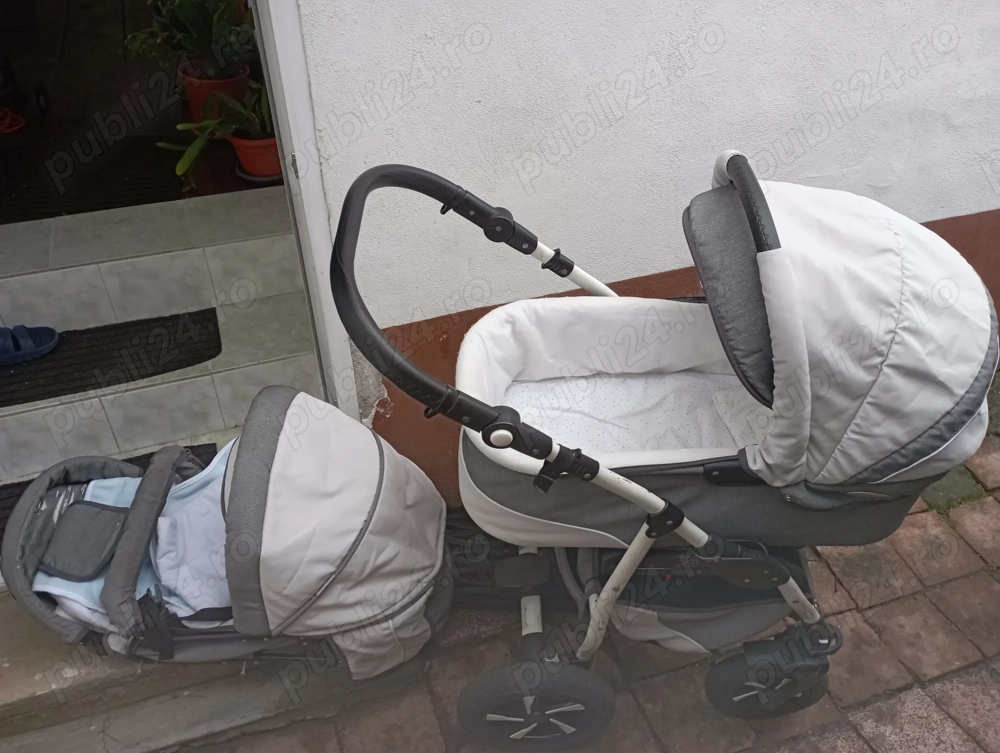 Cărucior de calitate , landou, scoică, set complet , nu livrez în tara, predare în Sibiu doar.