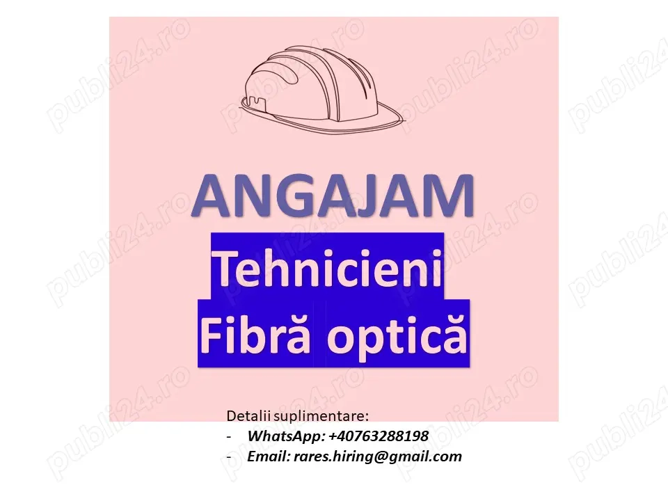 Tehnicieni Fibra Optica - Germania si Suedia