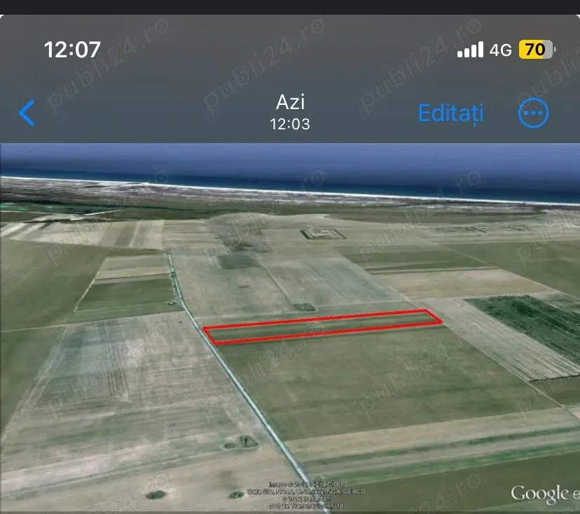 Vând teren cu verere la mare in Corbu